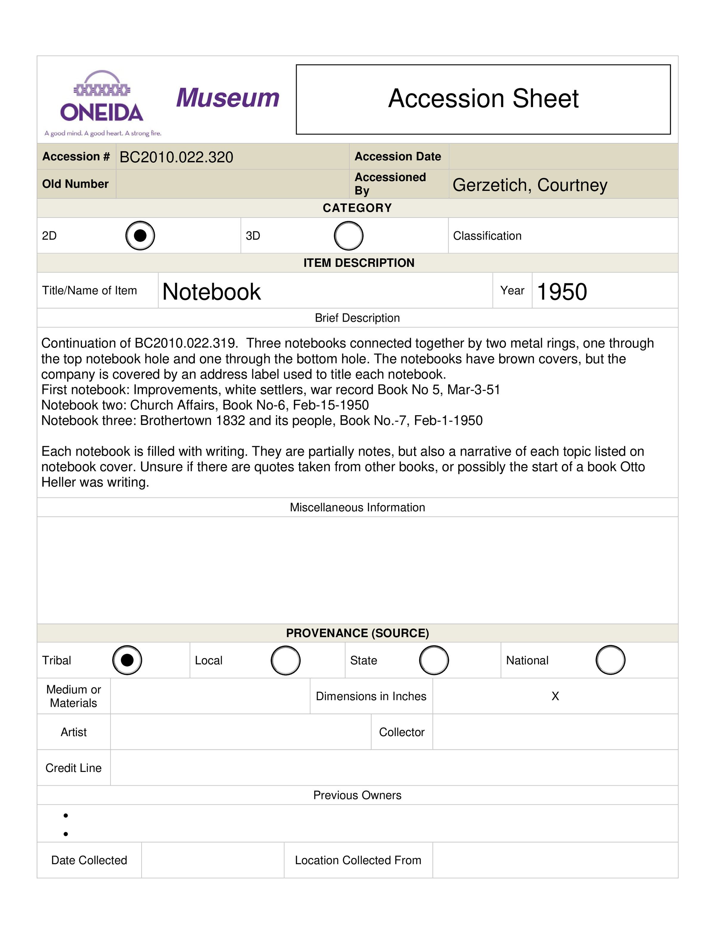 BC.2010.022.320 Accession