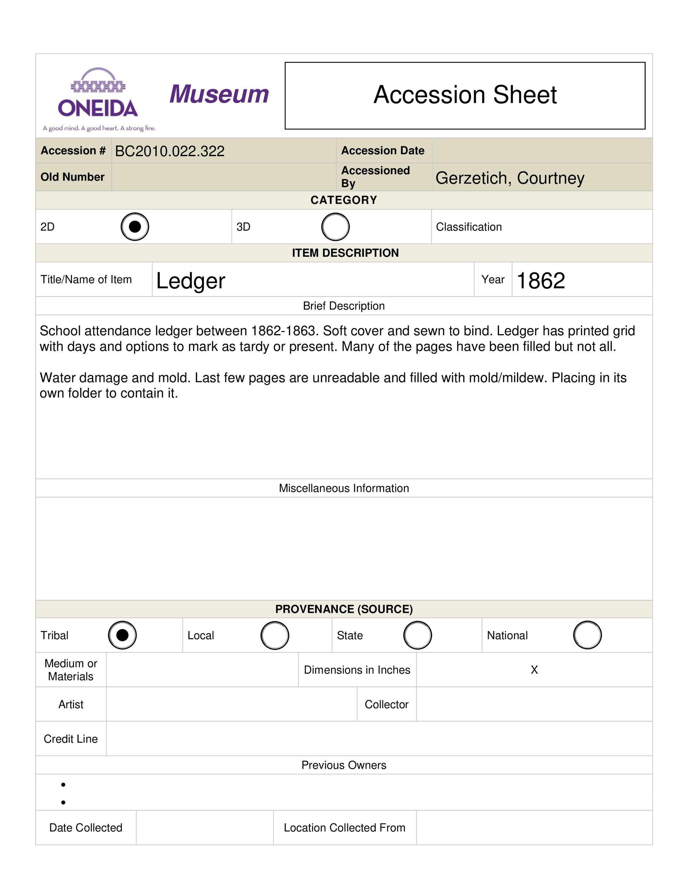 BC.2010.022.322 Accession