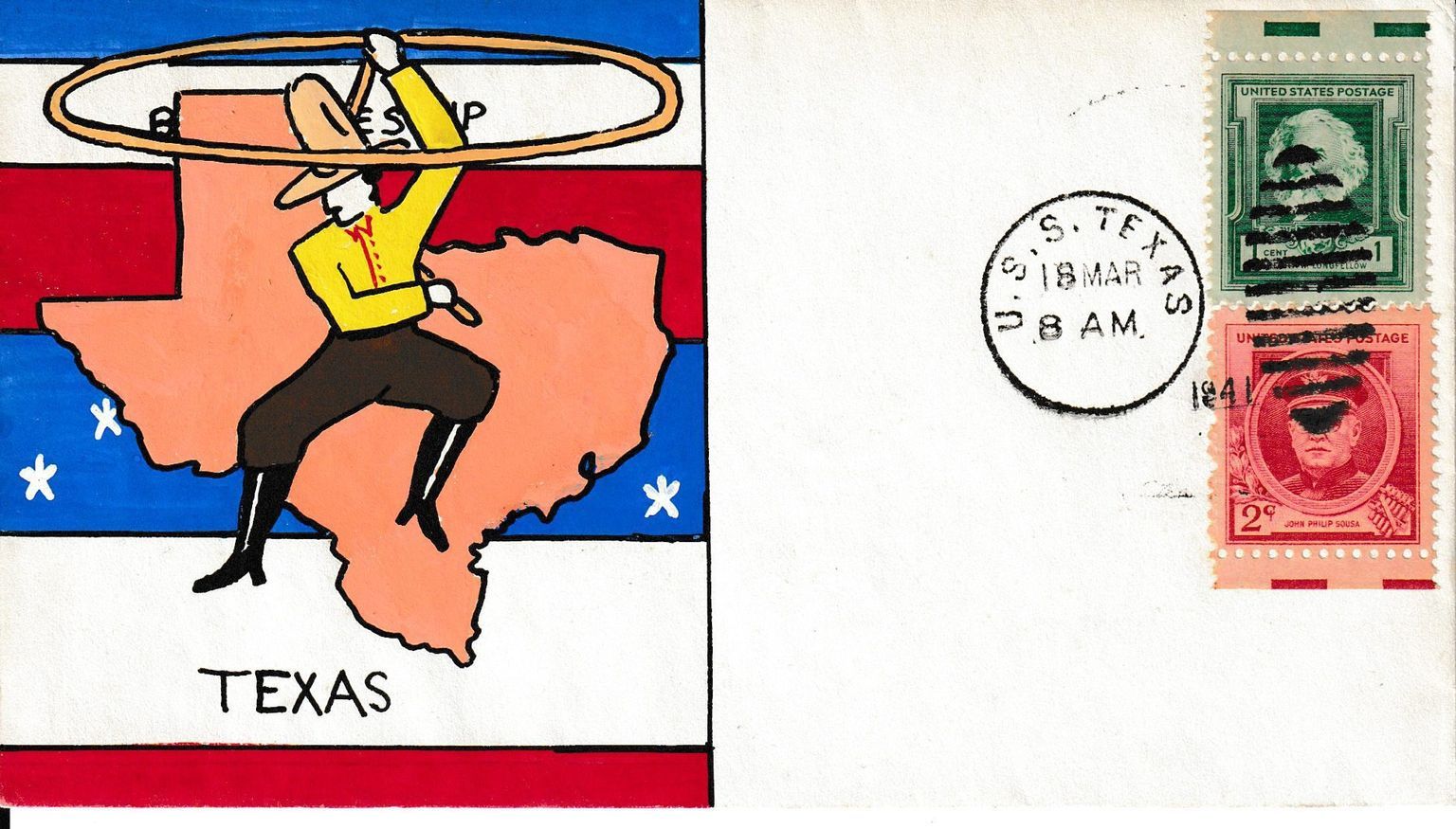 "Mail Call"......covers from the USS Texas (BB 35) during the interwar period