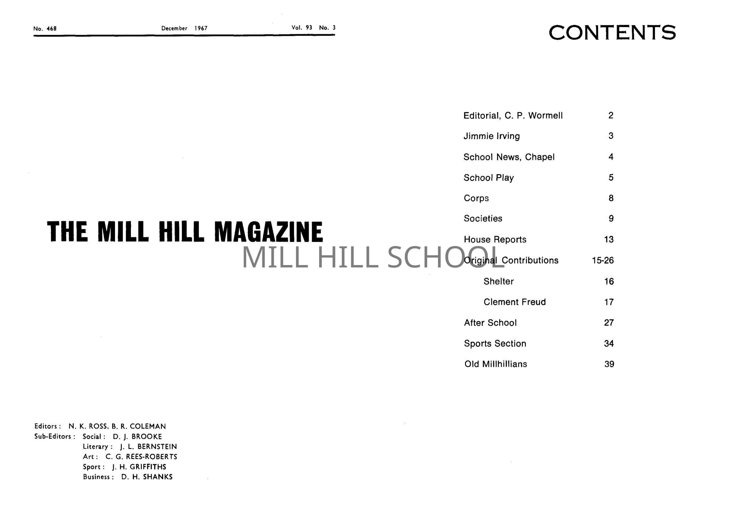 Issue 468 Winter 1967