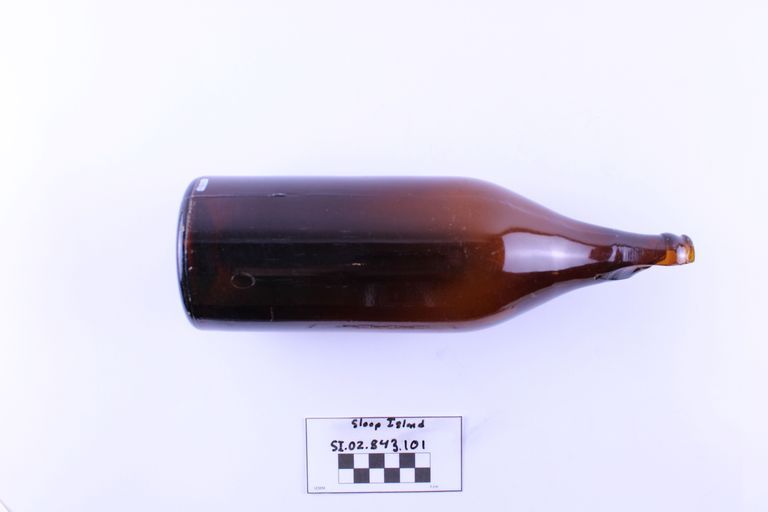 Brown glass bottle