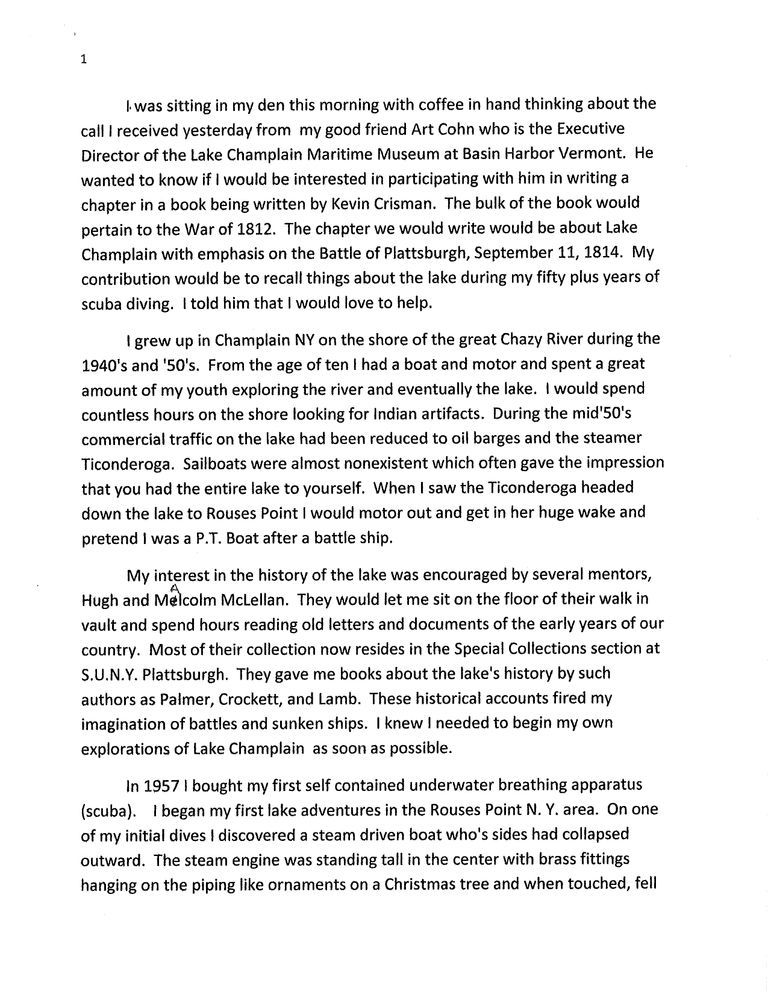 Leege Autobiography and Congress Excavation Summary