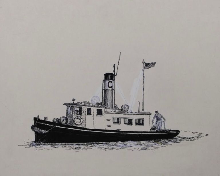 Churchill BW Sketch
