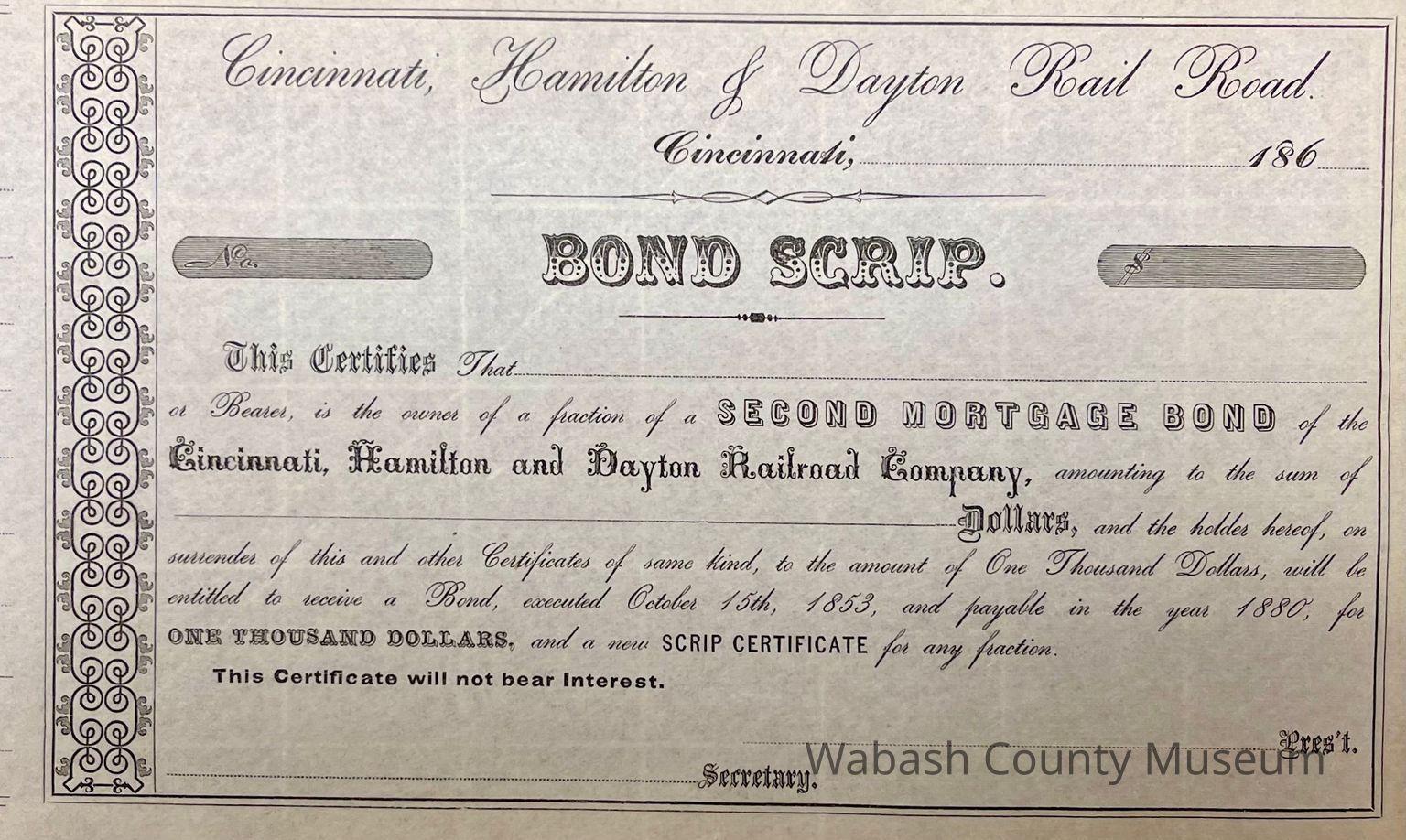Railroad Stocks & Bonds