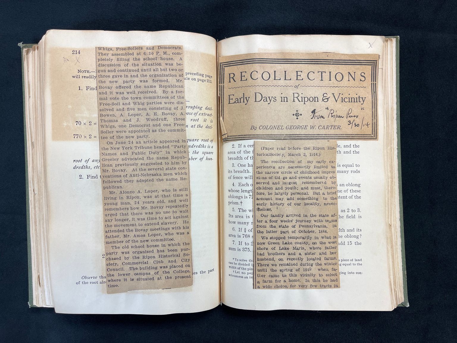 Exhibit 2023: Sharing and Preserving the History of Ripon