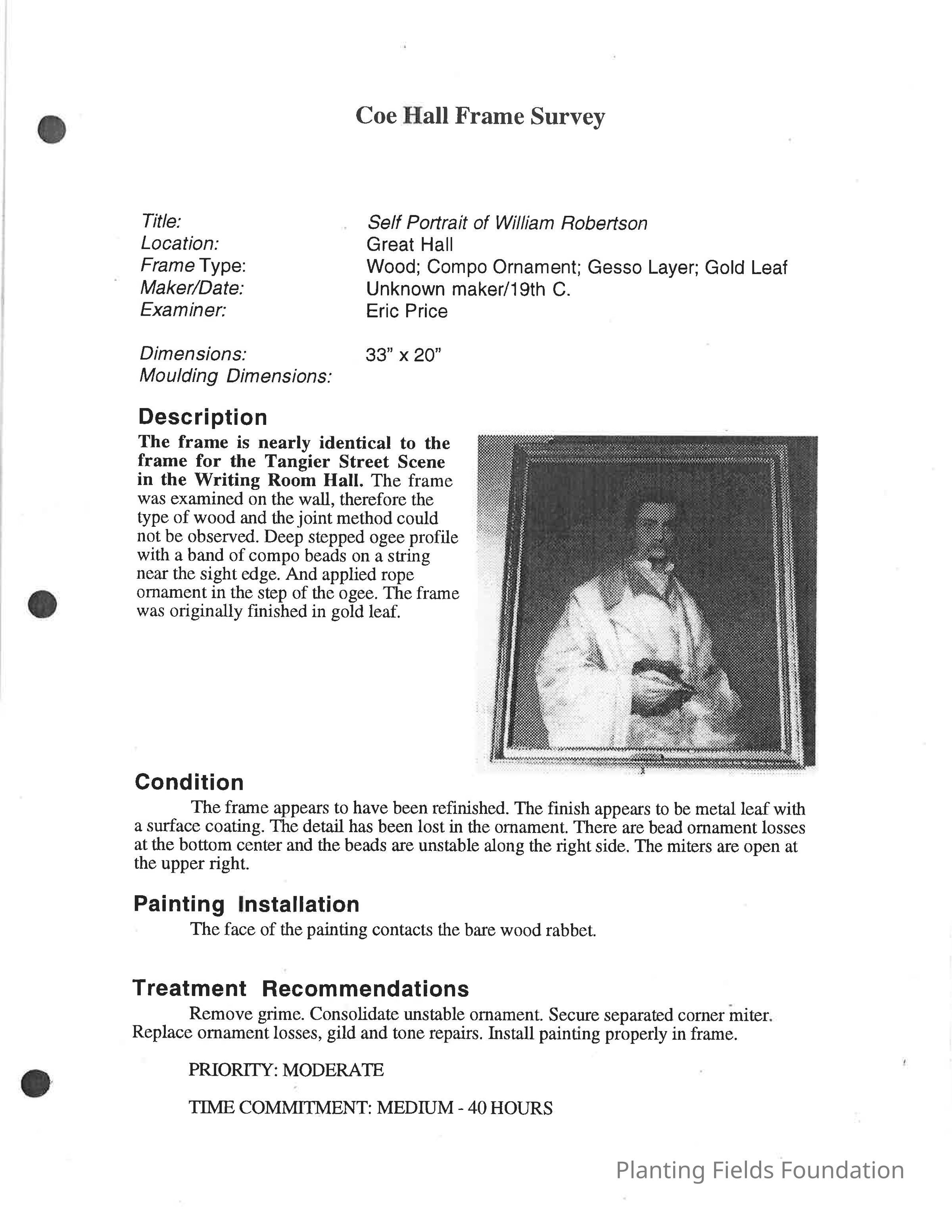 Frame Condition Survey
