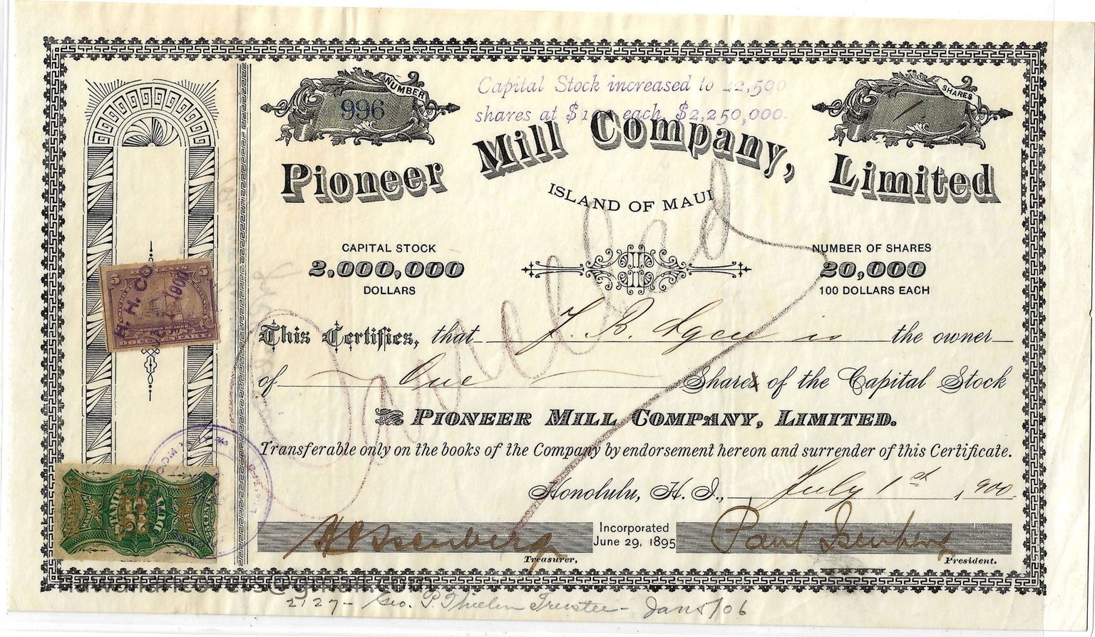 E. Hawaiian Documents & Other Ephemera