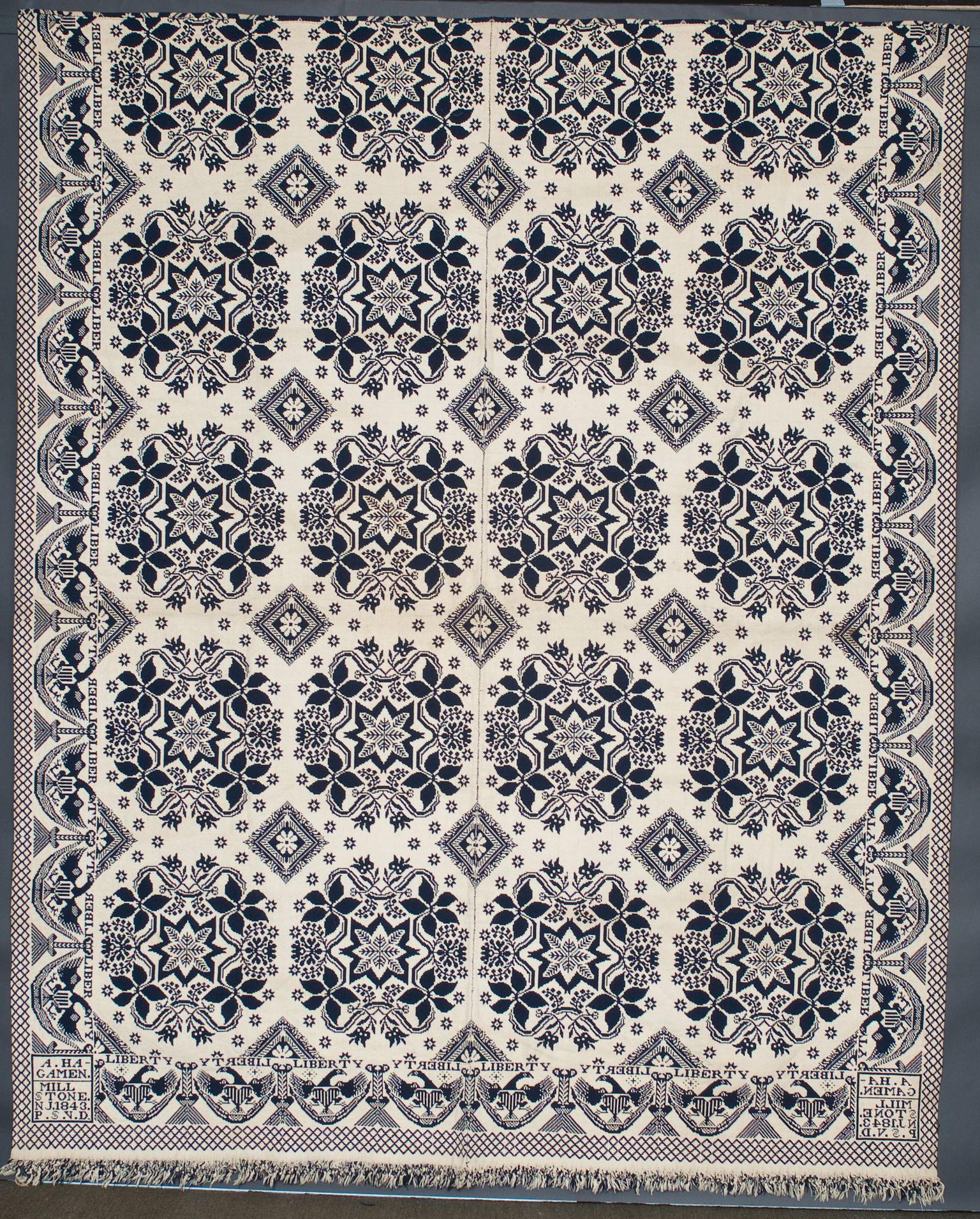 All coverlets in McCarl Gallery permanent collection