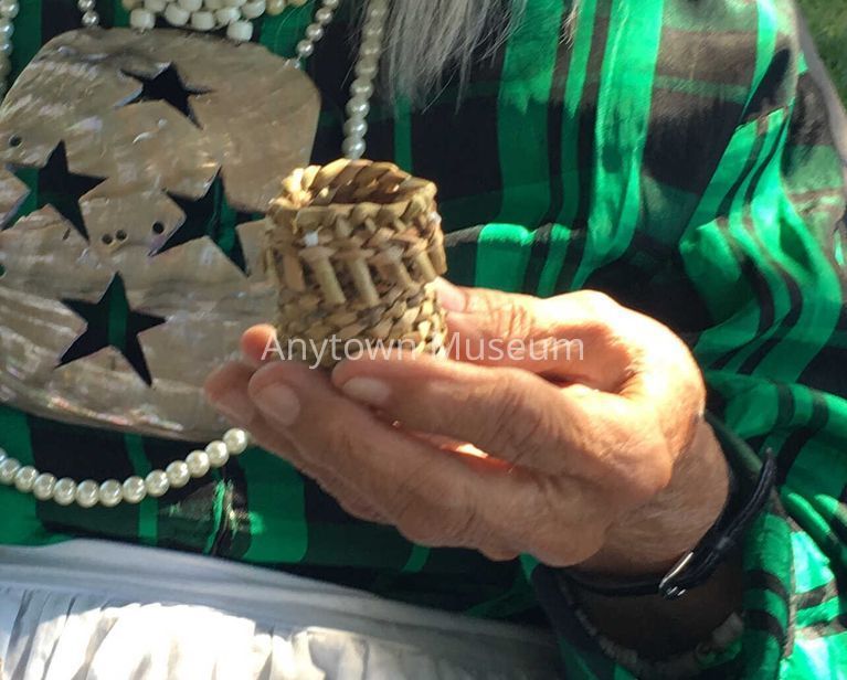 Pomo Miniature Tule Basket - Image 2