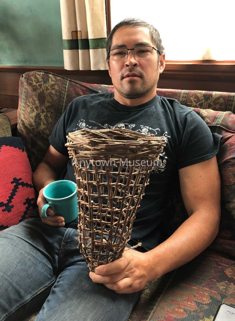 Pomo Style Miniature Burden Basket - Image 2