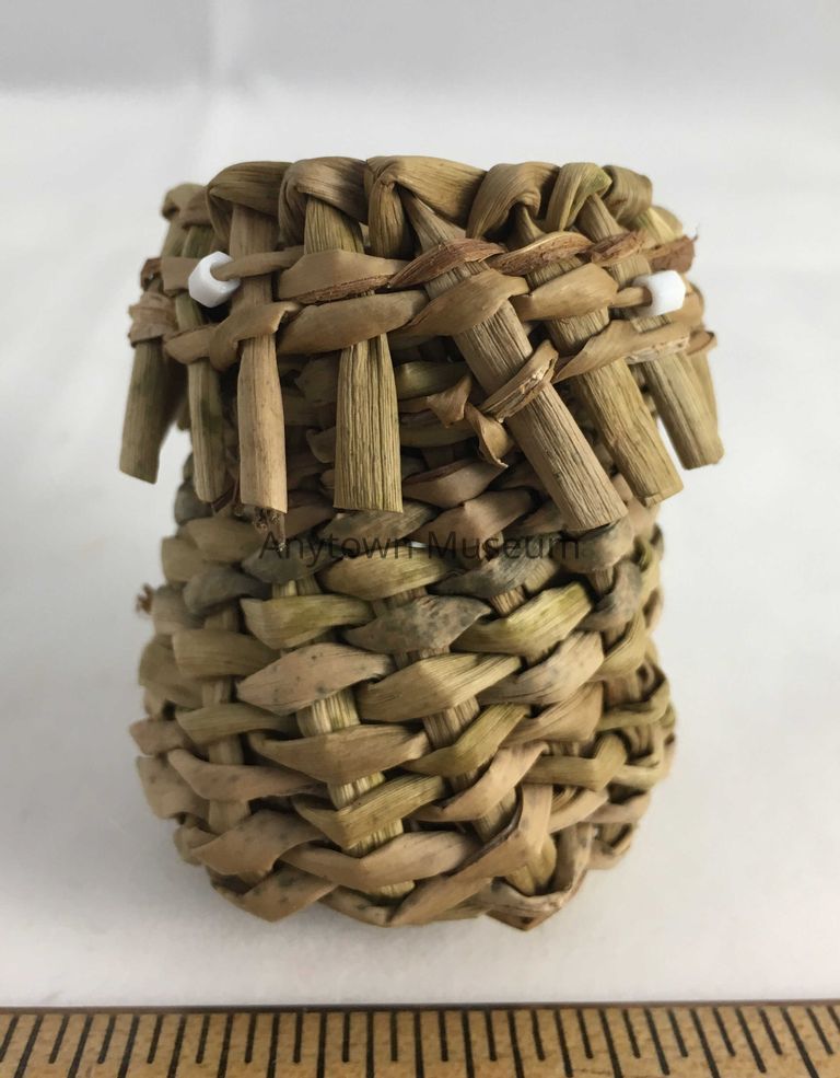 Pomo Miniature Tule Basket
