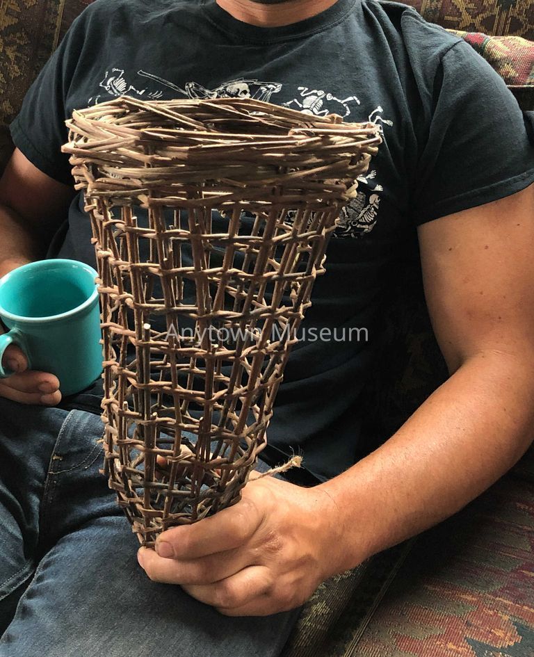 Pomo Style Miniature Burden Basket - Image 3