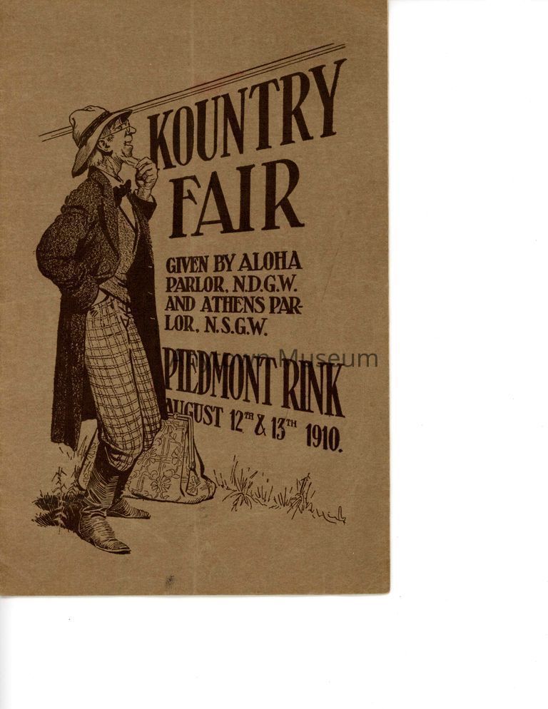 Kountry Fair Program, 1910