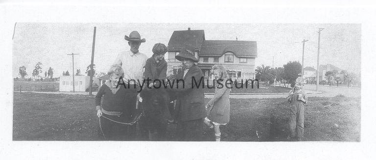 Adams Children and Cow