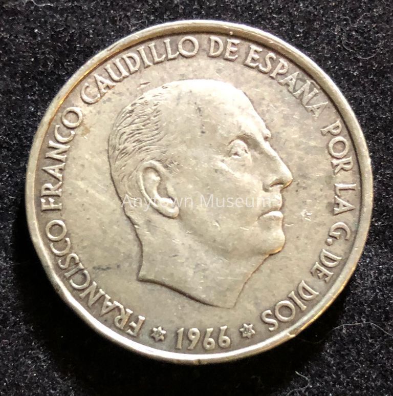 Spanish 100 Peseta Coin