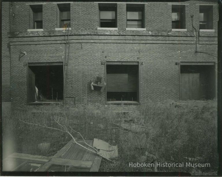 B+W photo of buildings, interiors and exteriors, of the Bethlehem Steel Shipyard, Hoboken Division, no date (ca 1990.) picture number 1