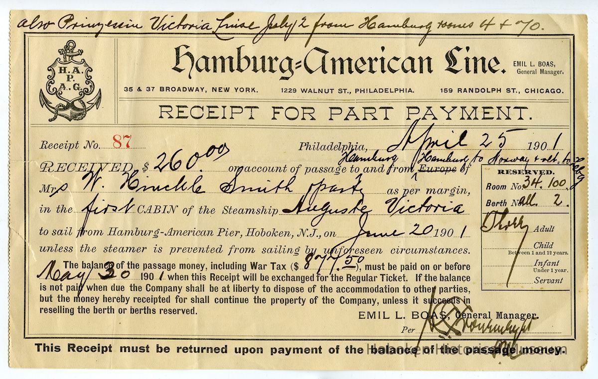 receipt for part payment