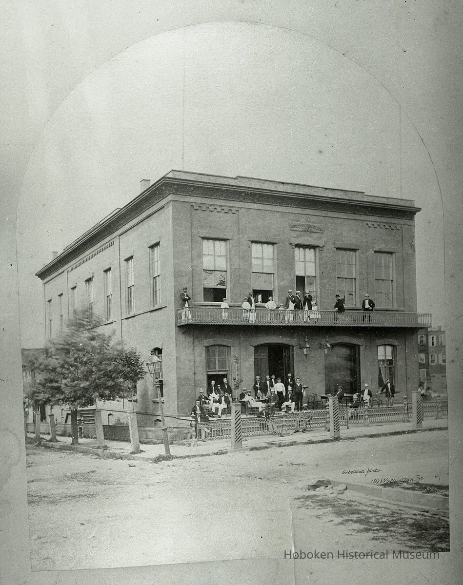 The Deutscher Club, Sixth and Hudson Streets, Hoboken, ca. 1870. picture number 1