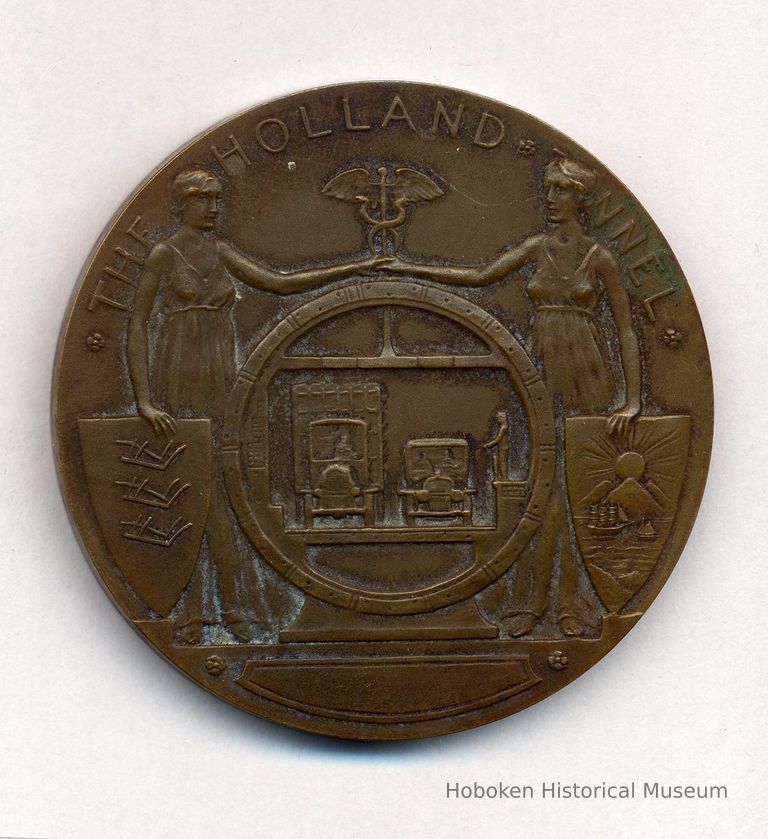 side 1: The Holland Tunnel medal