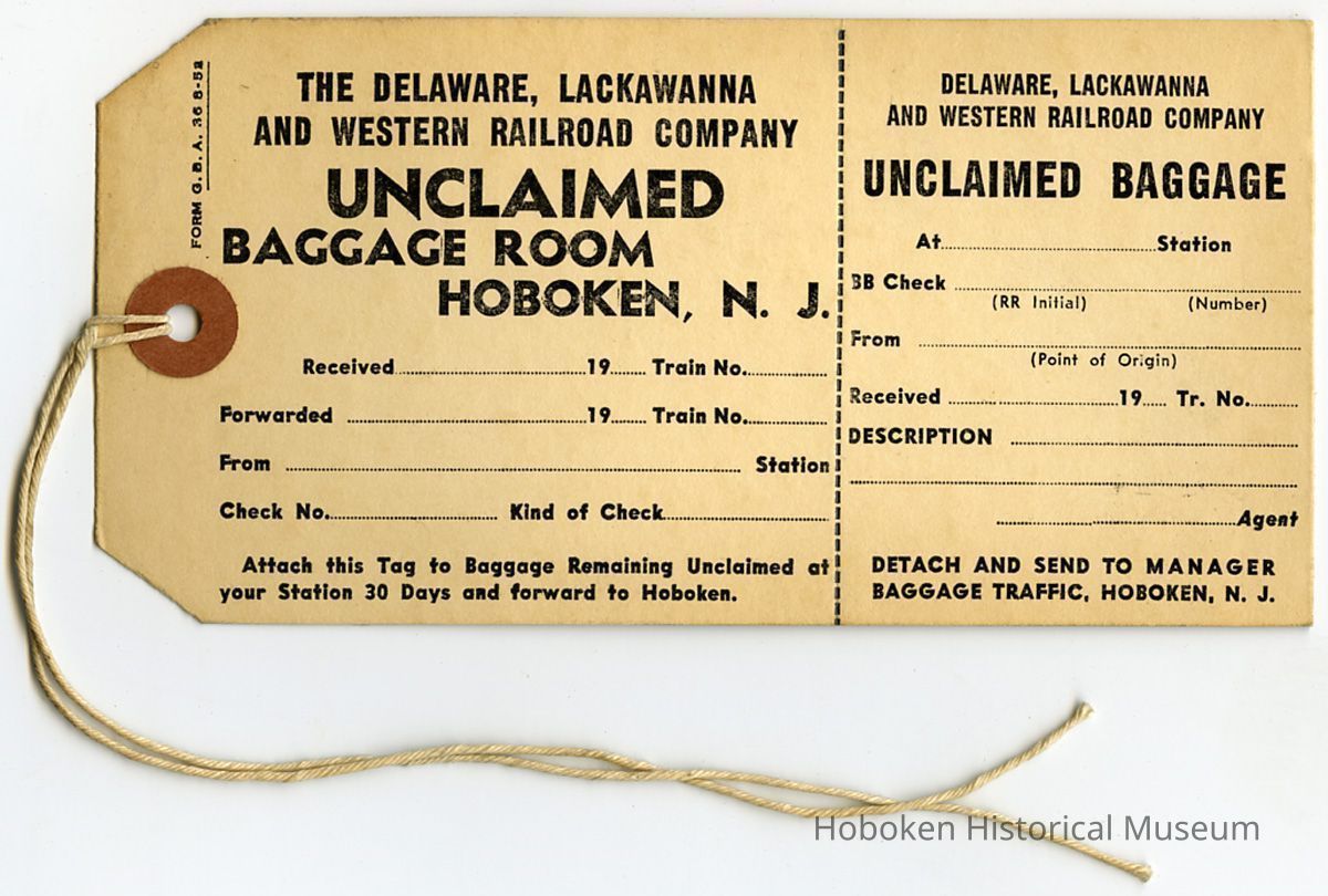 full tag with string tie