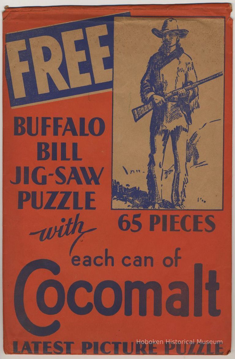 puzzle envelope front; Buffalo Bill