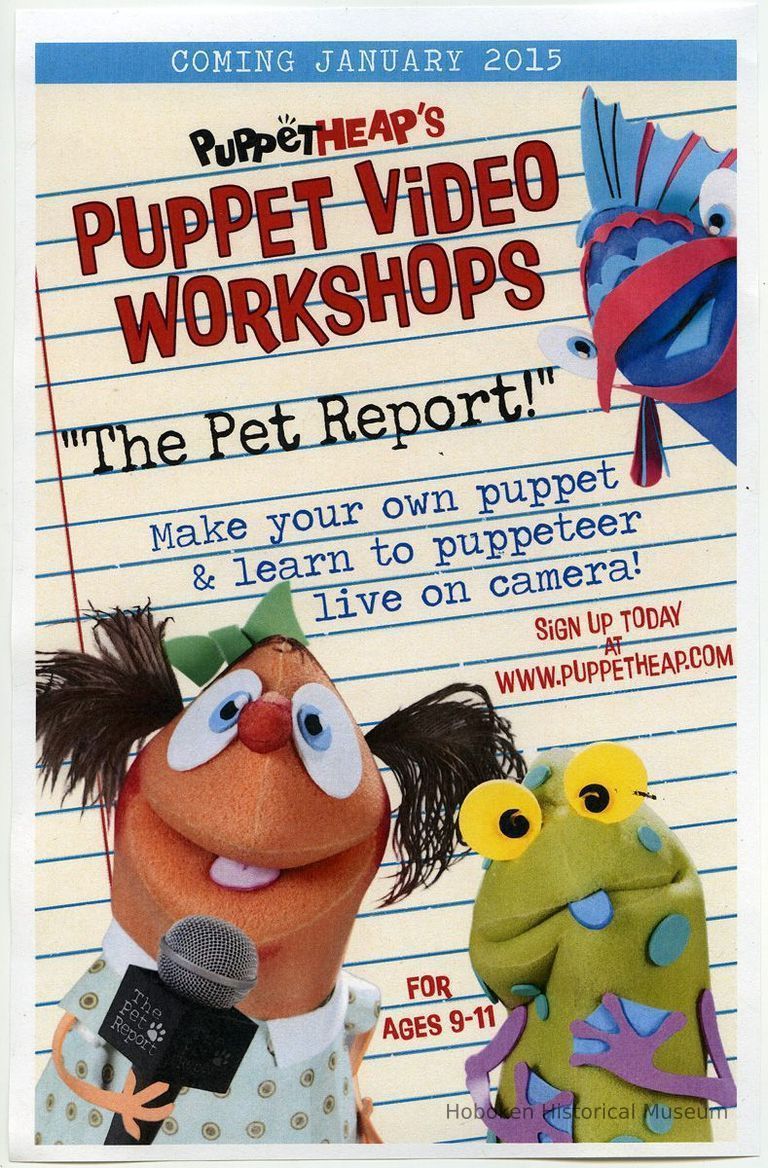 flier - Puppet Heap's Puppet Video Workshops