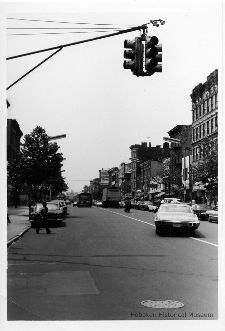 view south of 300 block of Washington St. from Fourth St.