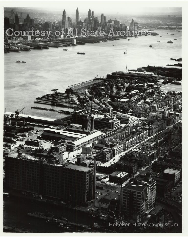 image Lipton Tea building aerial, July 20, 1951; Copyright: NJ State Archives