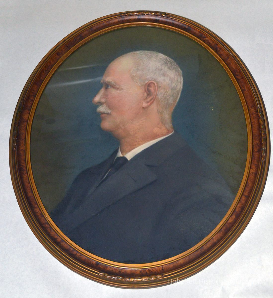 pastel from photographic image: James Smith, Hoboken Treasurer