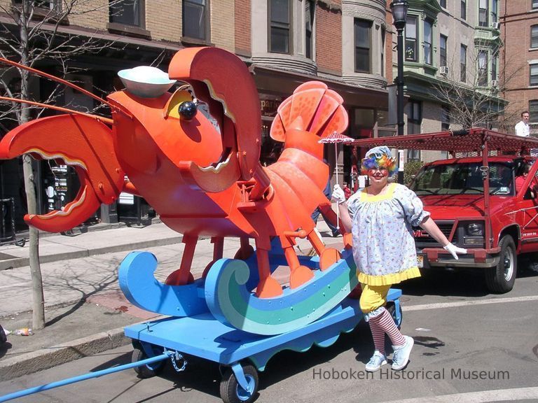 Sesquicentennial Parade, 2005: lobster float, clown