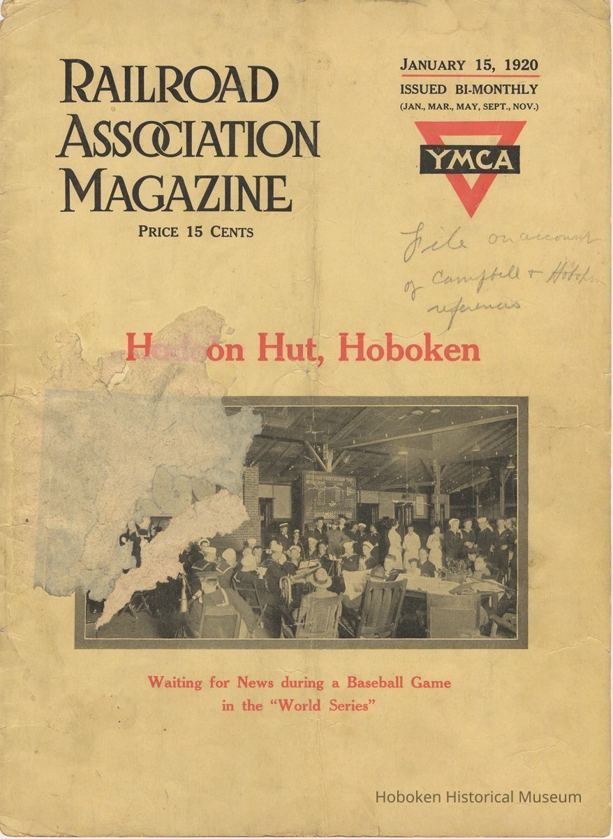 front cover: Hudson Hut, Hoboken; News ... Baseball Game ... World Series