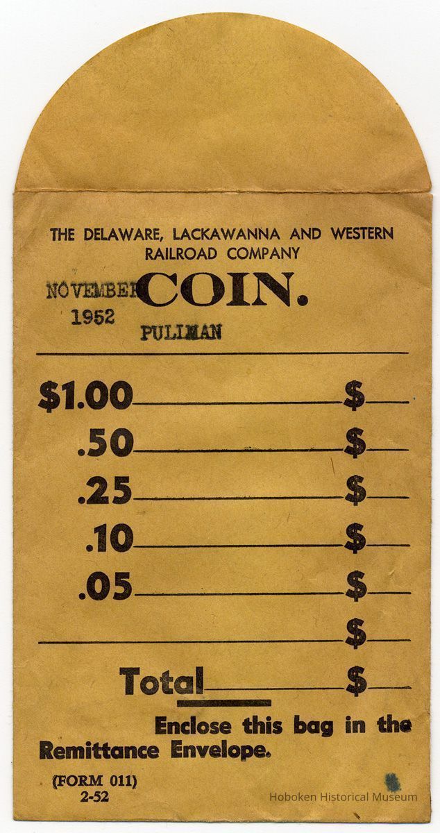 envelope November 1952 Pullman