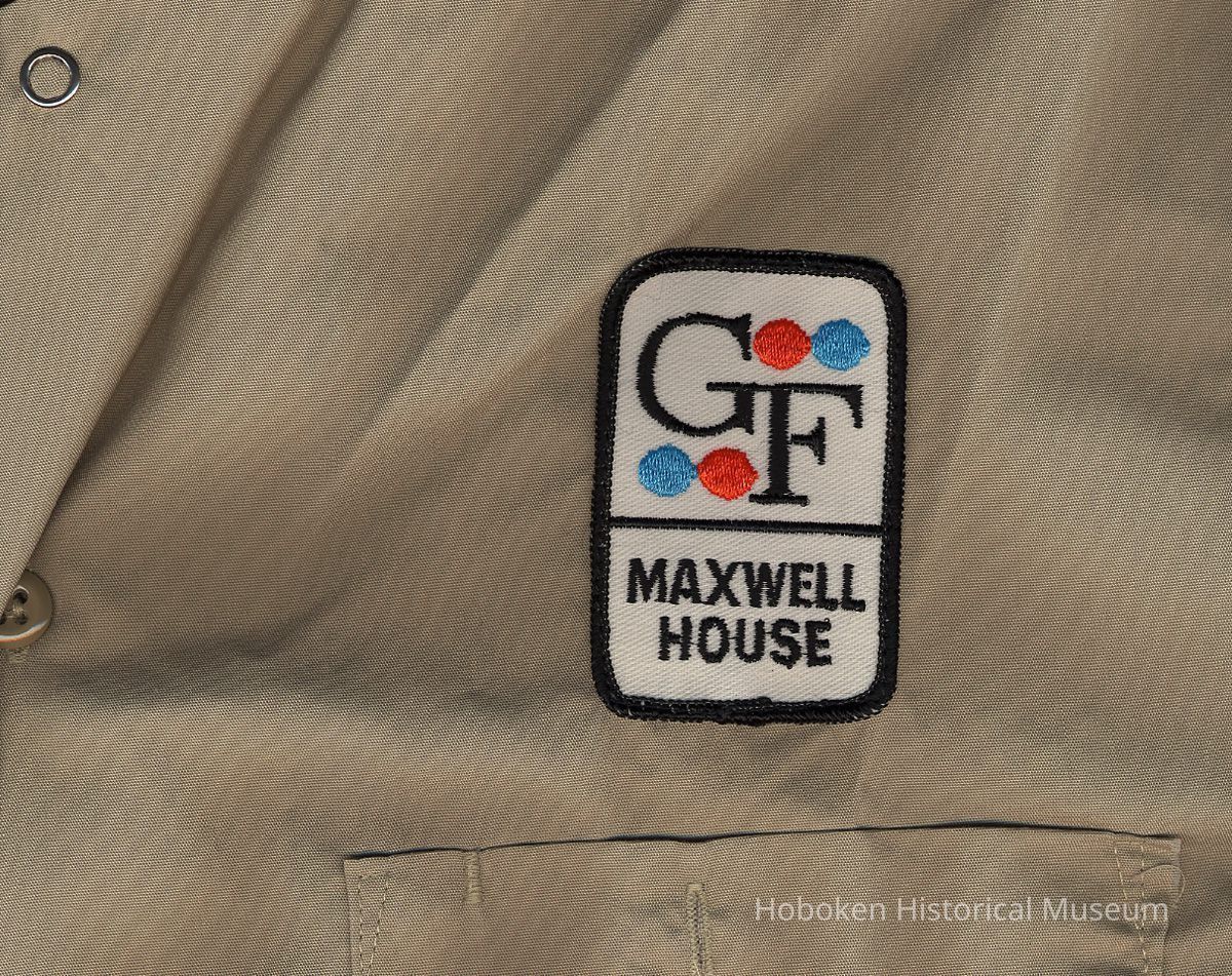 detail of shirt with applique patch