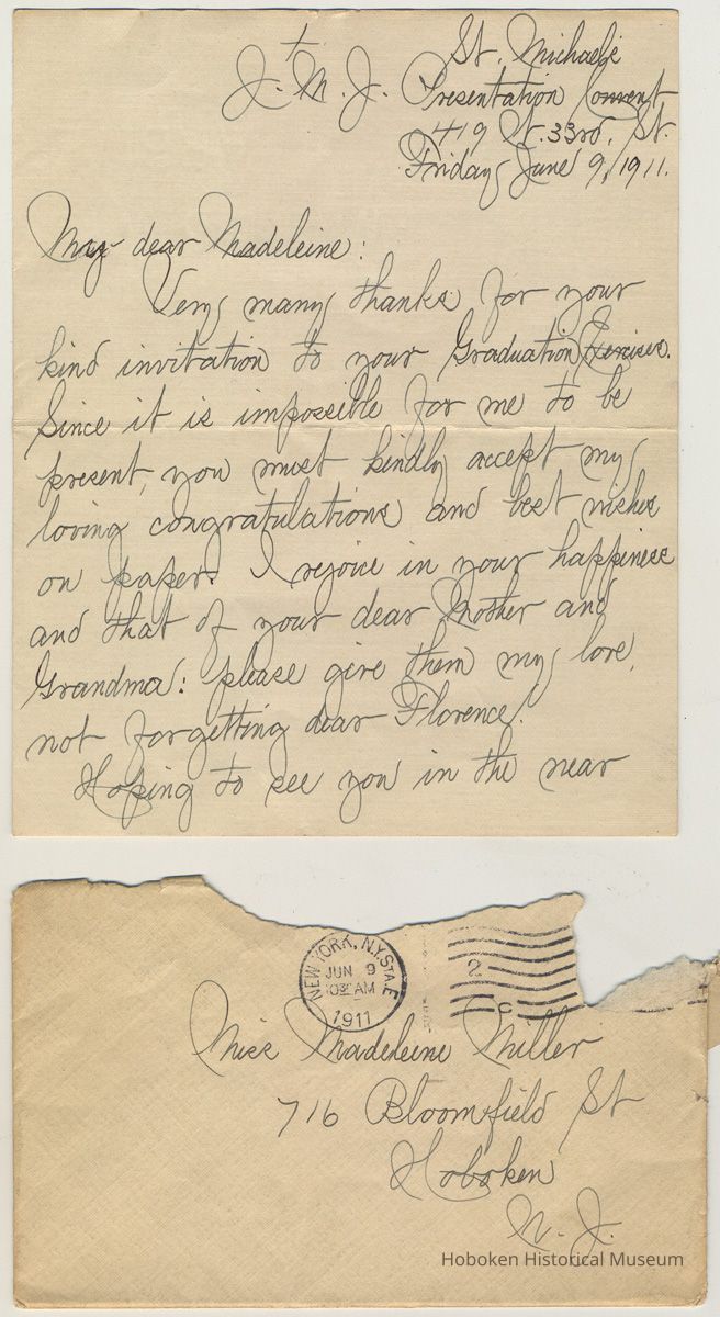 note pg [1] of 2; envelope