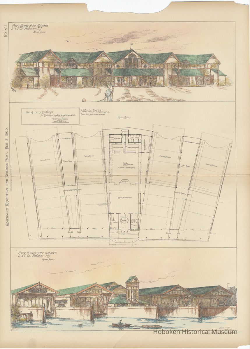 full plate ferry houses Hoboken Land & Improvement Co.