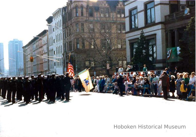 Color photo of the St. Patrick's Day Parade, Hoboken, 1987(?). picture number 1