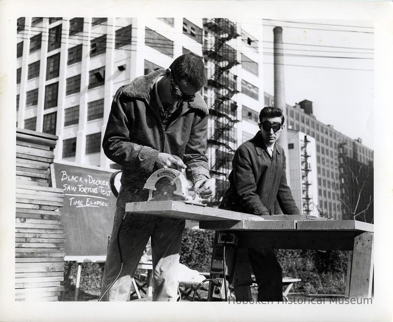 U.S. Testing: photo 1 of 5, Black & Decker saw torture test; daytime