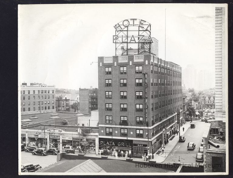 B&W Photograph of Hotel Plaza, Jersey City, NJ (duplicate) picture number 1