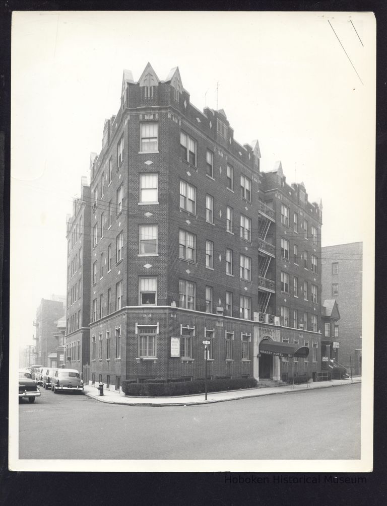 B&W Photograph of Embassy Hotel, 150 Sip Ave., Jersey City, NJ picture number 1