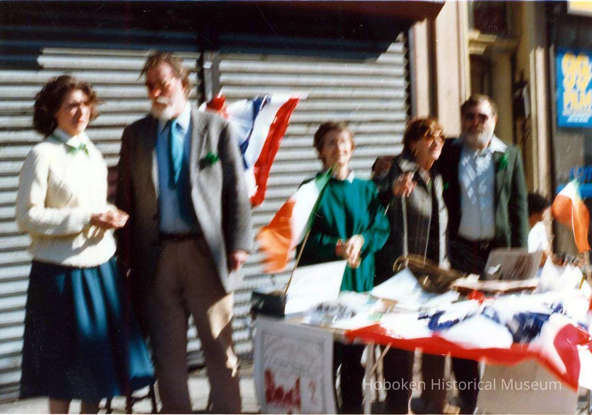 Color photo of the St. Patrick's Day Parade, Hoboken, 1987(?). picture number 1
