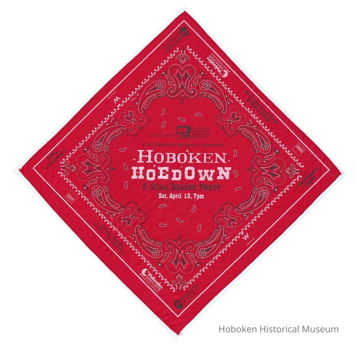 bandanna, Hoboken Hoedown (2013); rotated on the diagonal