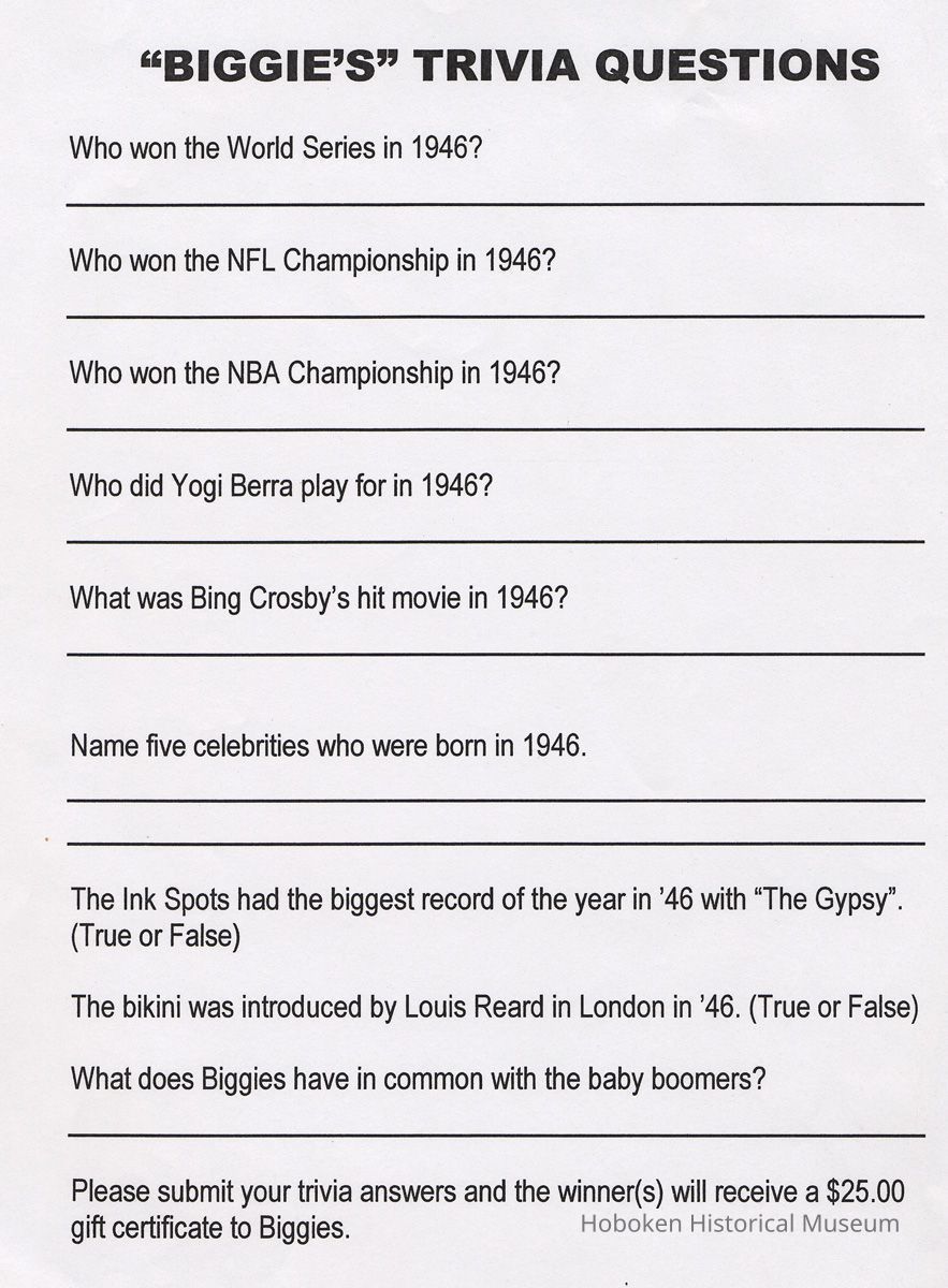 trivia questions