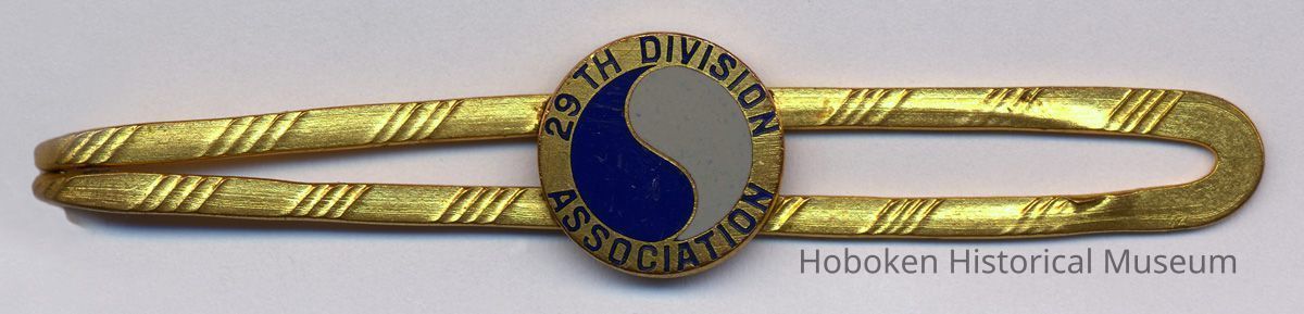 Necktie clasp: 29th Division Association.