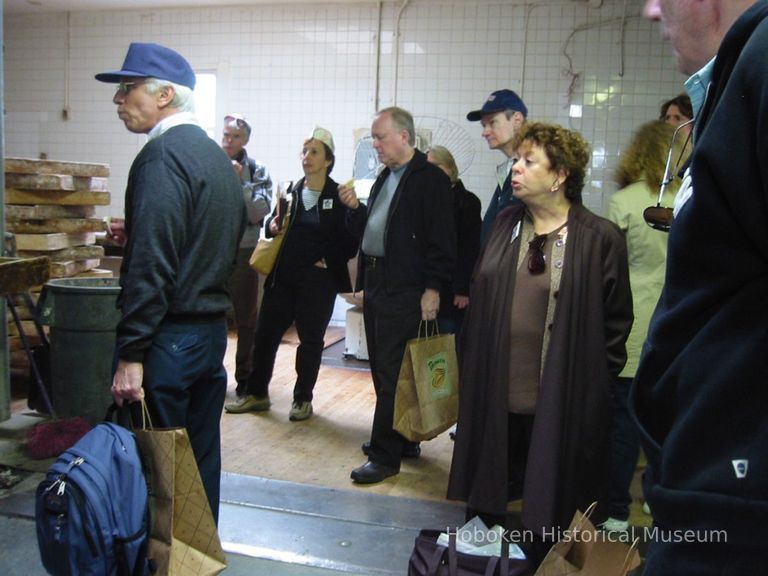 Digital copy of color photo of food tour members inside Marie's Bakery, 261 Second St., Hoboken, Oct. 18, 2003. picture number 1