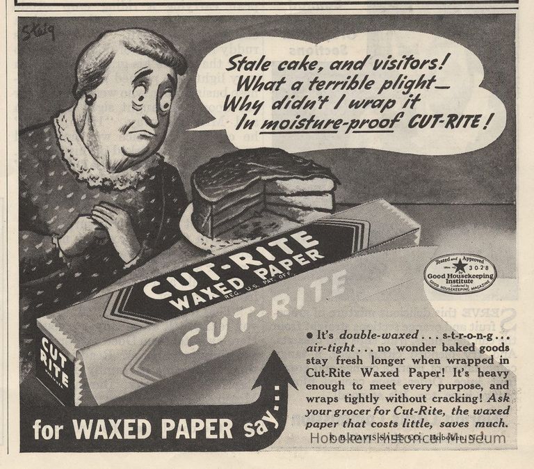 full ad, Cut-Rite Waxed Paper, Sat. Evening Post, July 16, 1938