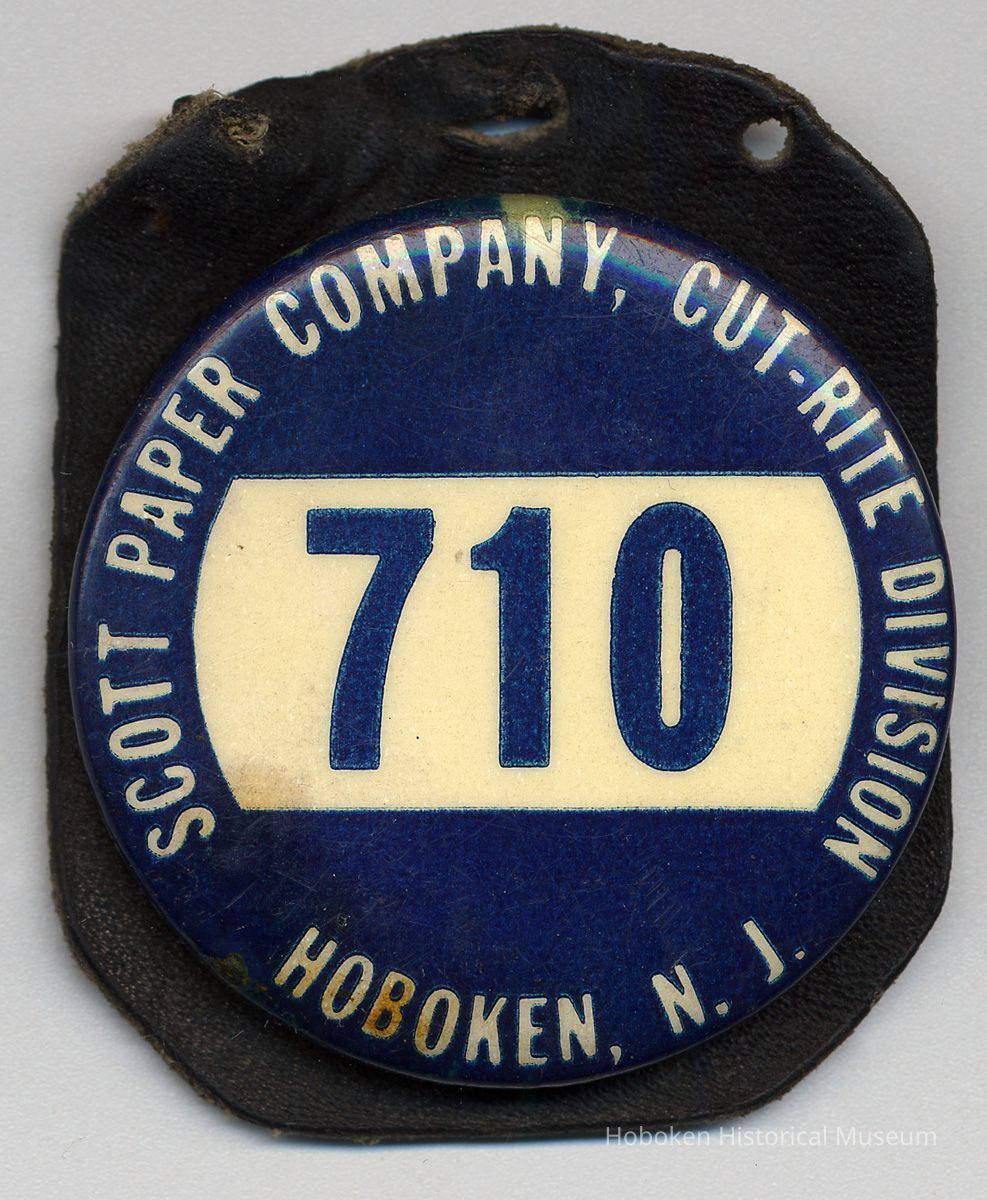 Scott Paper Co., Cut-Rite Division employee badge