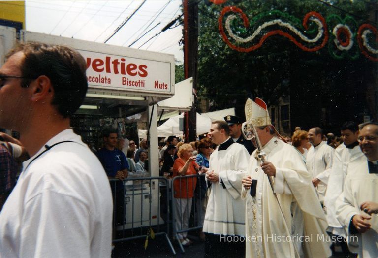 Photo 1: procession, probably SE corner Jefferson & 7th Sts.