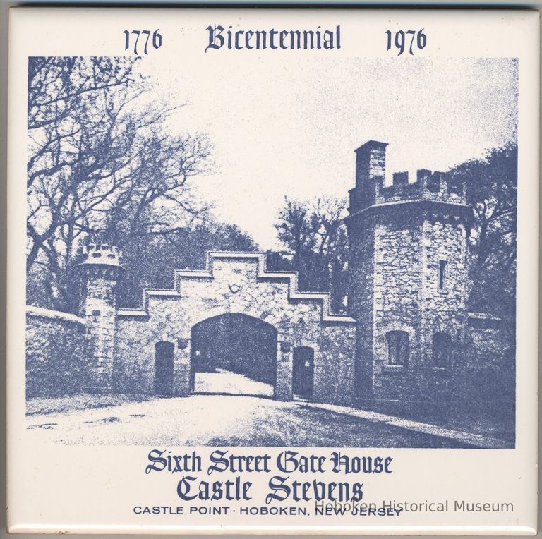 Tile: Sixth Street Gate House, Castle Stevens, Castle Point, Hoboken, N.J.