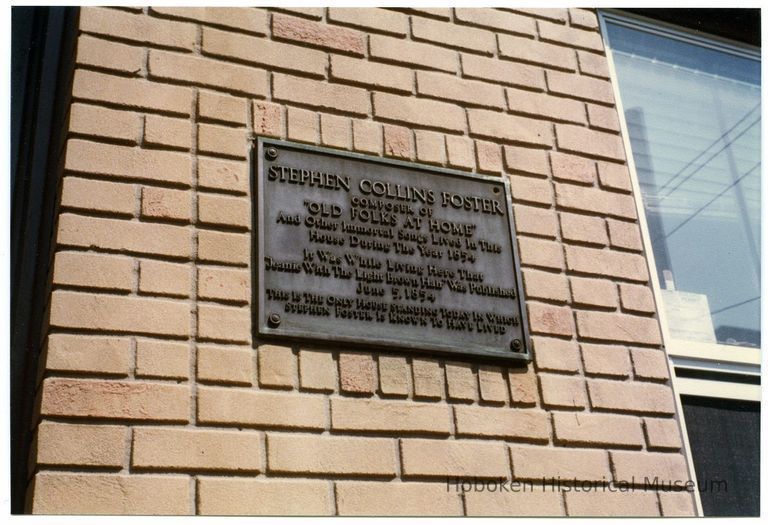 Stephen Collins Foster plaque, 601 Bloomfield St.