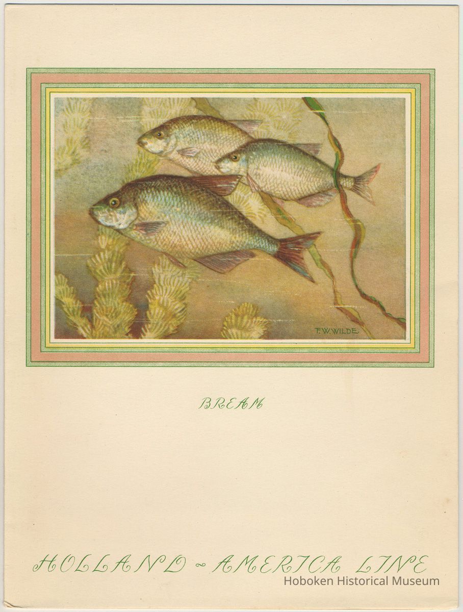 Menu 1: front cover, 